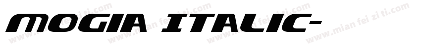 Mogia Italic字体转换